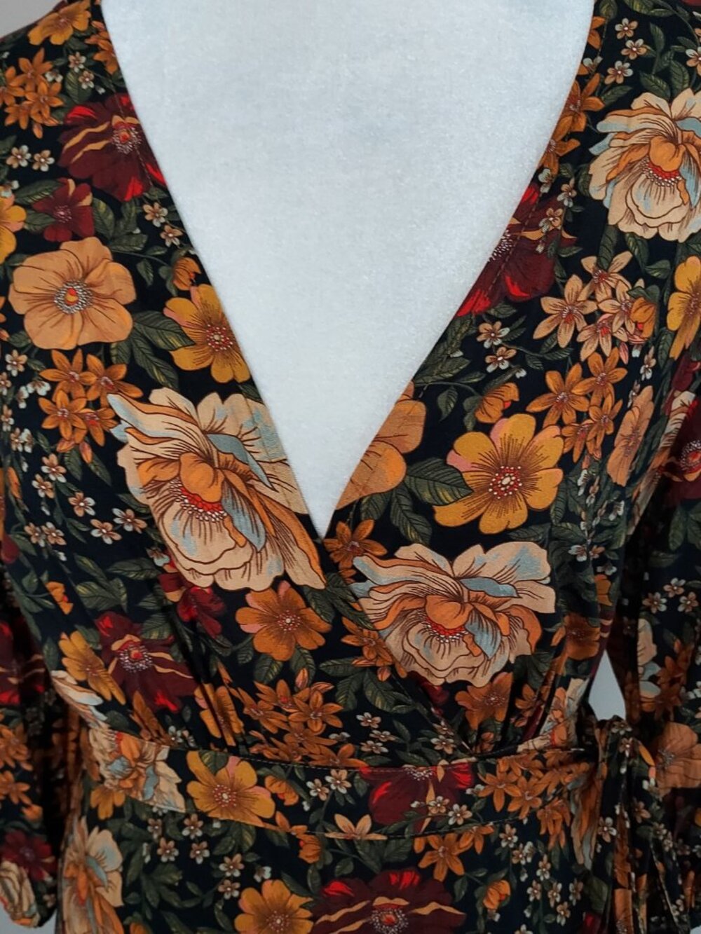 Anthropologie x Farm Rio Madrid Wrap Maxi Dress Size XXS Petite - Picture 5 of 12